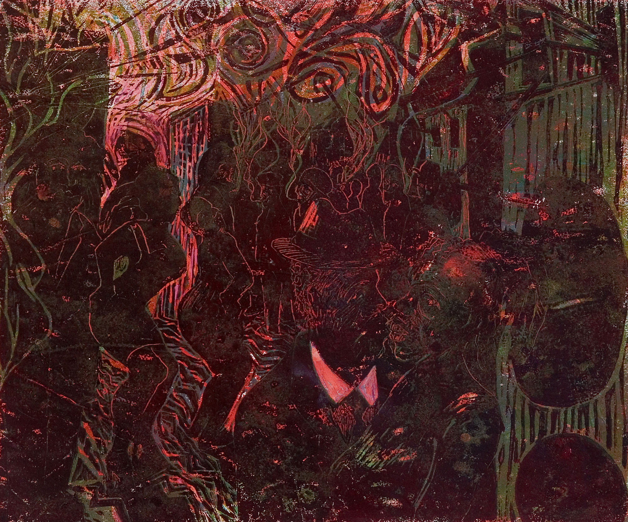 Smokey Blues Woodcut Smokey Blues Woodcut