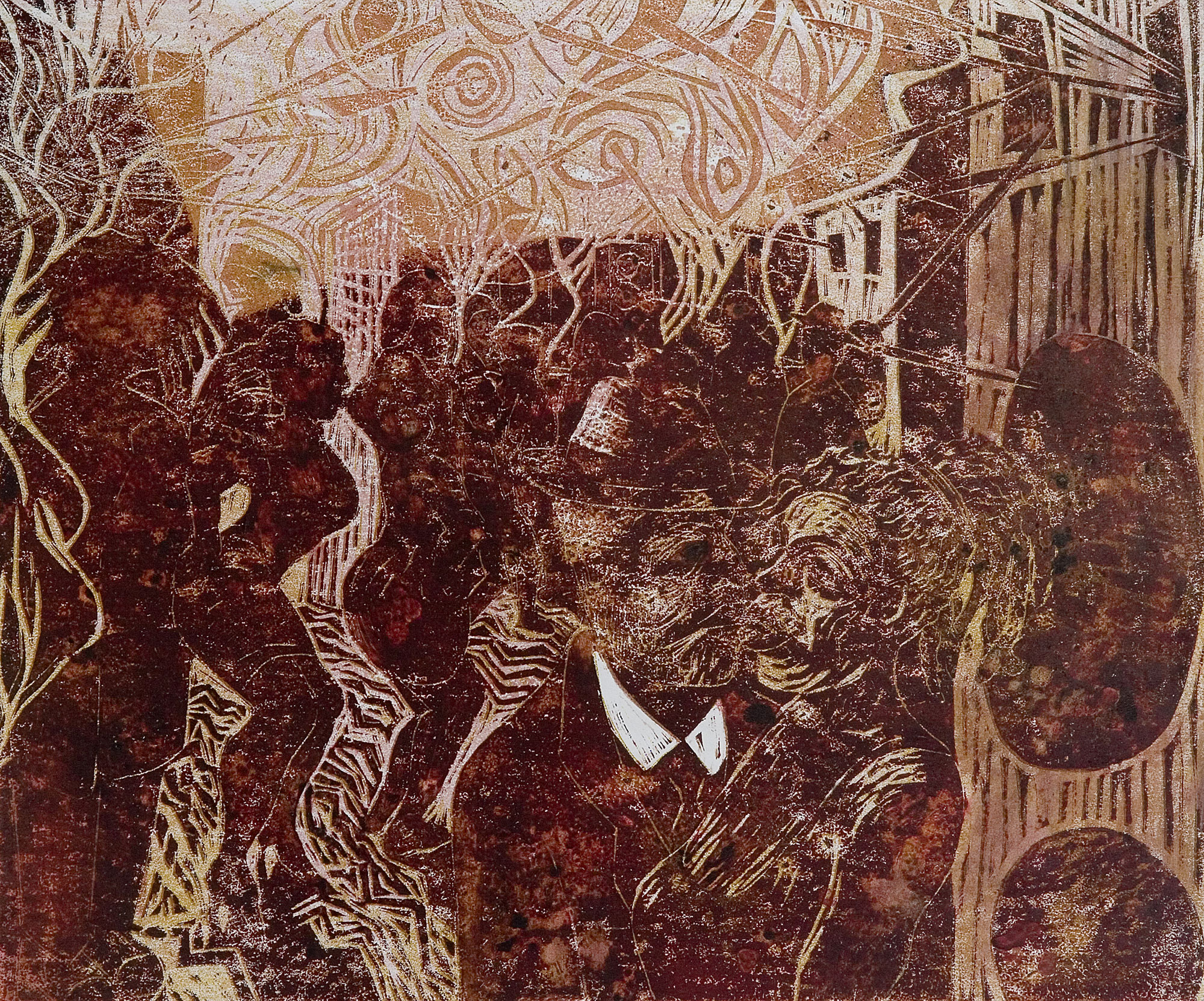 Smokey Blues Woodcut Smokey Blues Woodcut