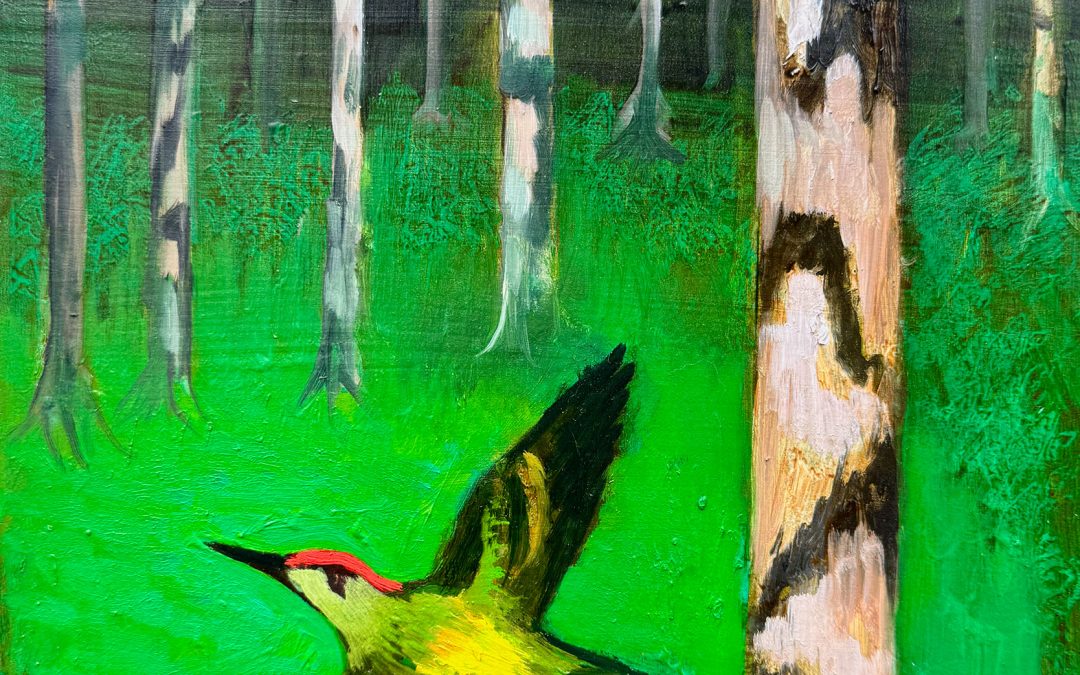 The Flight Of the Green Woodpecker 4