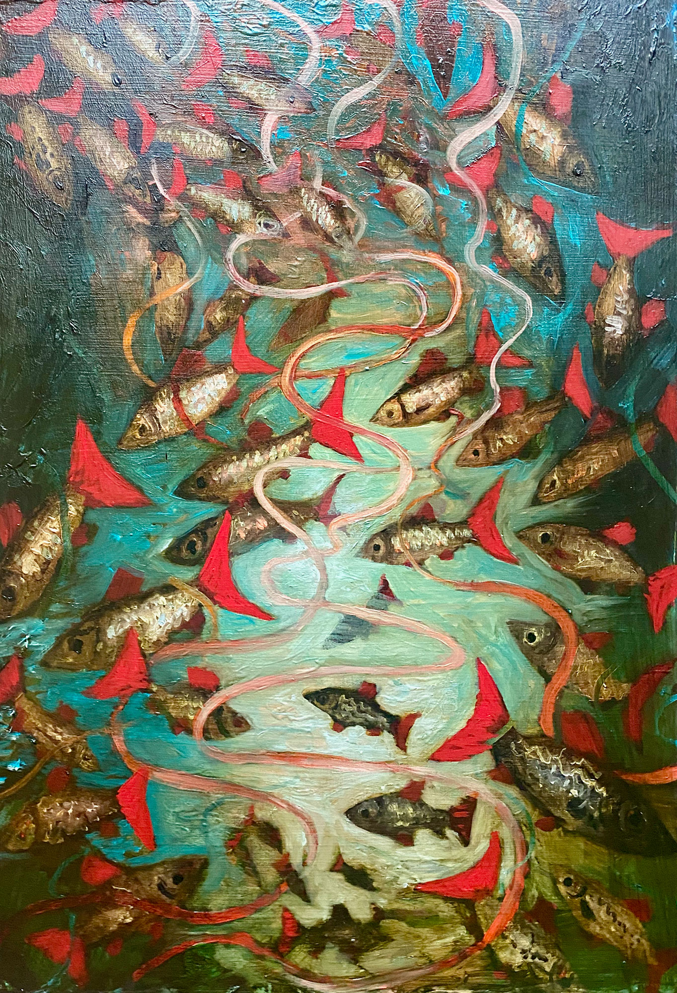 The Lamentation of the Fishes, Oil, 2024 The Lamentation of the Fishes, Oil, 2024