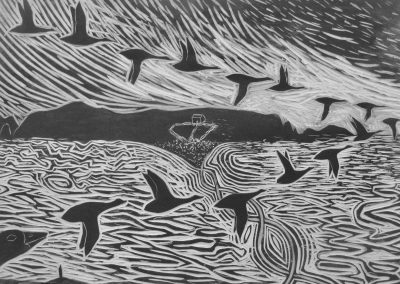 Geese Over St Ninians