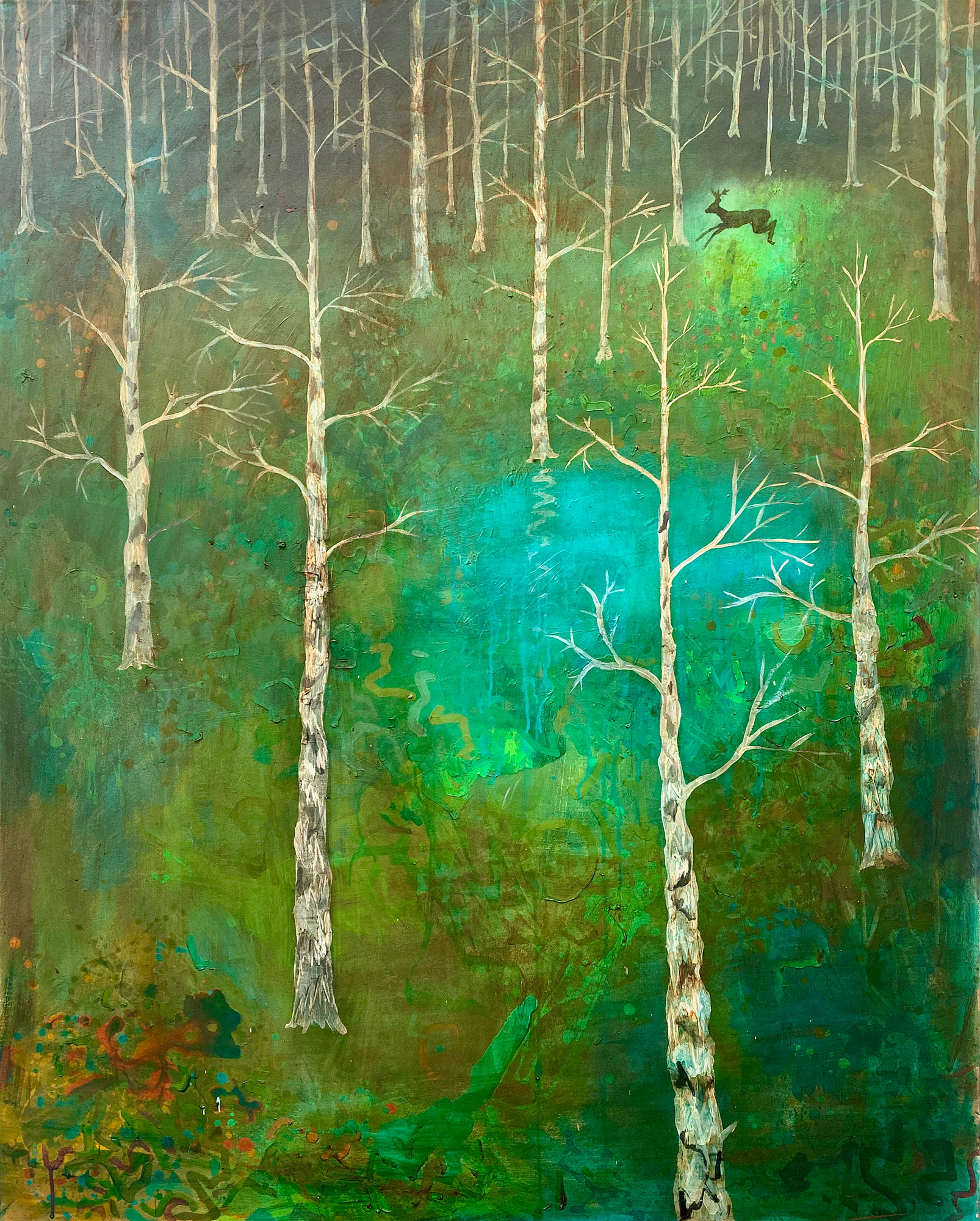 Meeting in the Garden, Oil on canvas, 120x150cm, 2014-2023 Meeting in the Garden, Oil on canvas, 120x150cm, 2014-2023