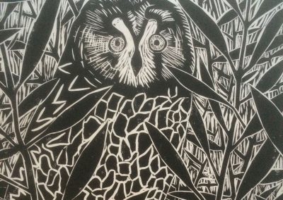 Owl at Virkie (detail)