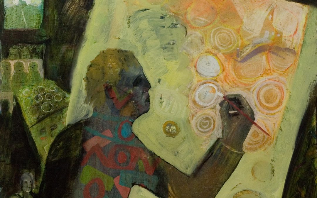 Self Portrait in the Night Studio