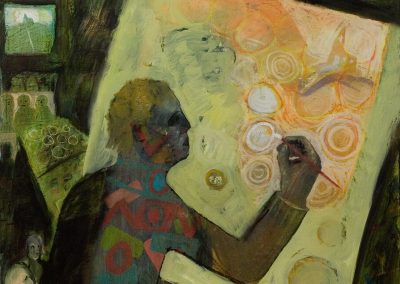 Self Portrait in the Night Studio